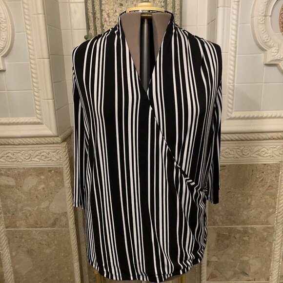 Adrianna Papell. Size 2X. Jersey CrossOver Stretch Tunic Top. B87. - Picture 1 of 4
